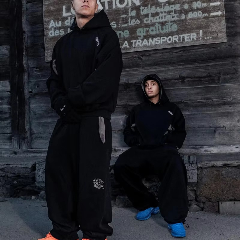 Street Fashion Y2K - Setelan Olahraga 2 Potong Pria Musim