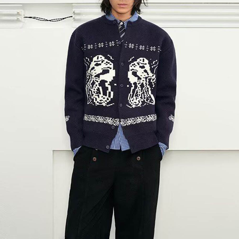 Street Fashion Men 2025 - Sweater Lengan Panjang Grafis Y2k Pria