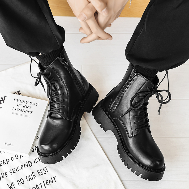 Sepatu Bot Pria Tren 2025 Sepa - Street Fashion Men 2025 ulasan dan harga