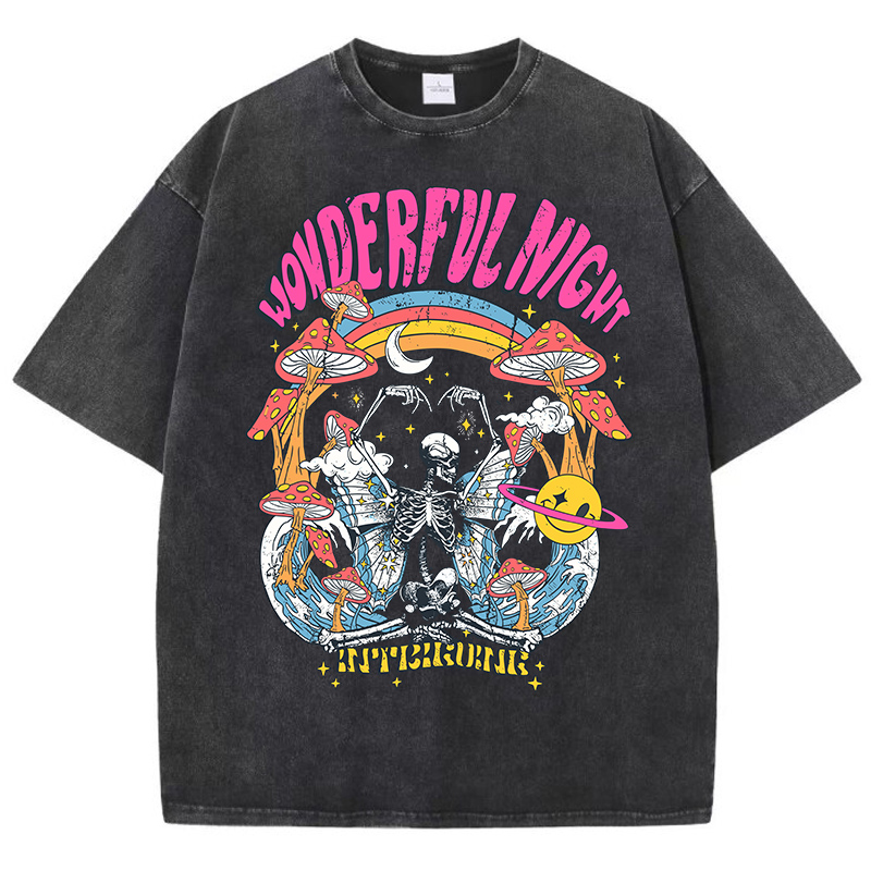 Kaos Wanita Motif Kupu-kupu Ma - Fashion Street Night ulasan dan harga