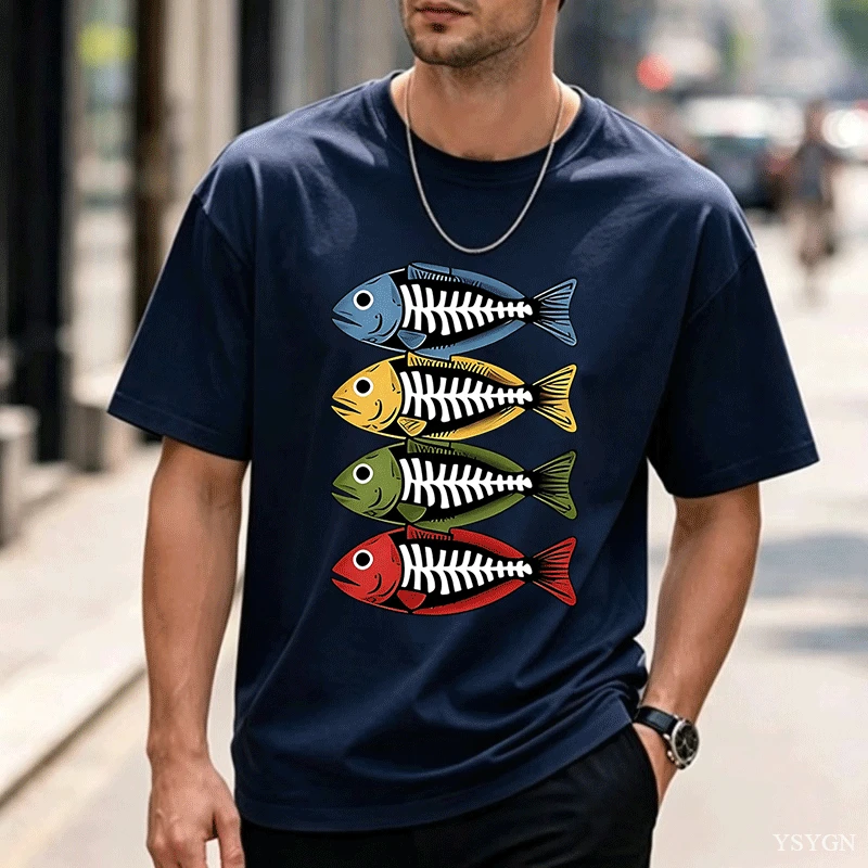 Kaos Katun Pria dengan Desain  - Street Fashion For Short Guys ulasan dan harga